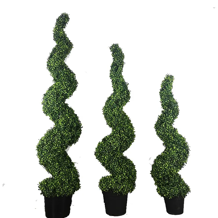 Wholesale Large Artificial Boxwood Topiary Spiral Trees Outdoor Indoor ...