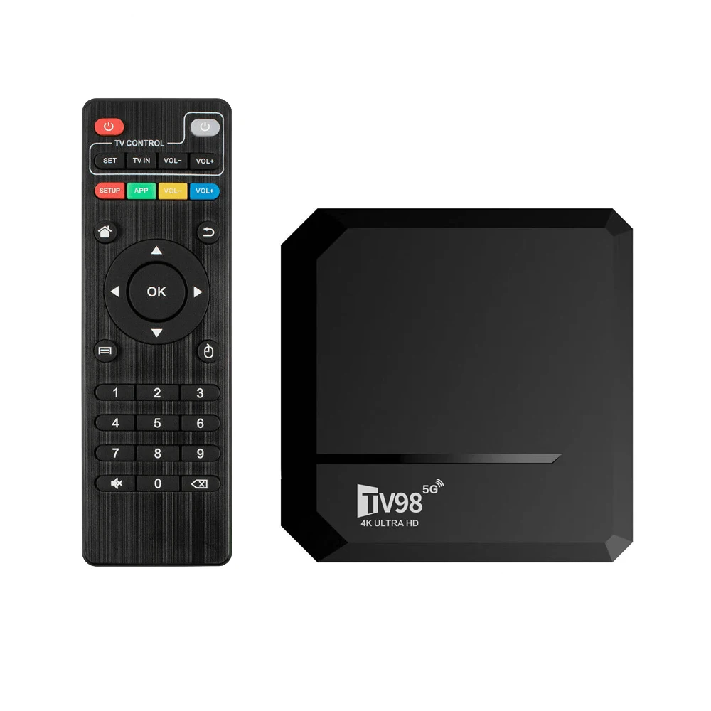 

4K display Android 12 TV box TV98 BT 2.4/5g dual wifi bluetooth settop box