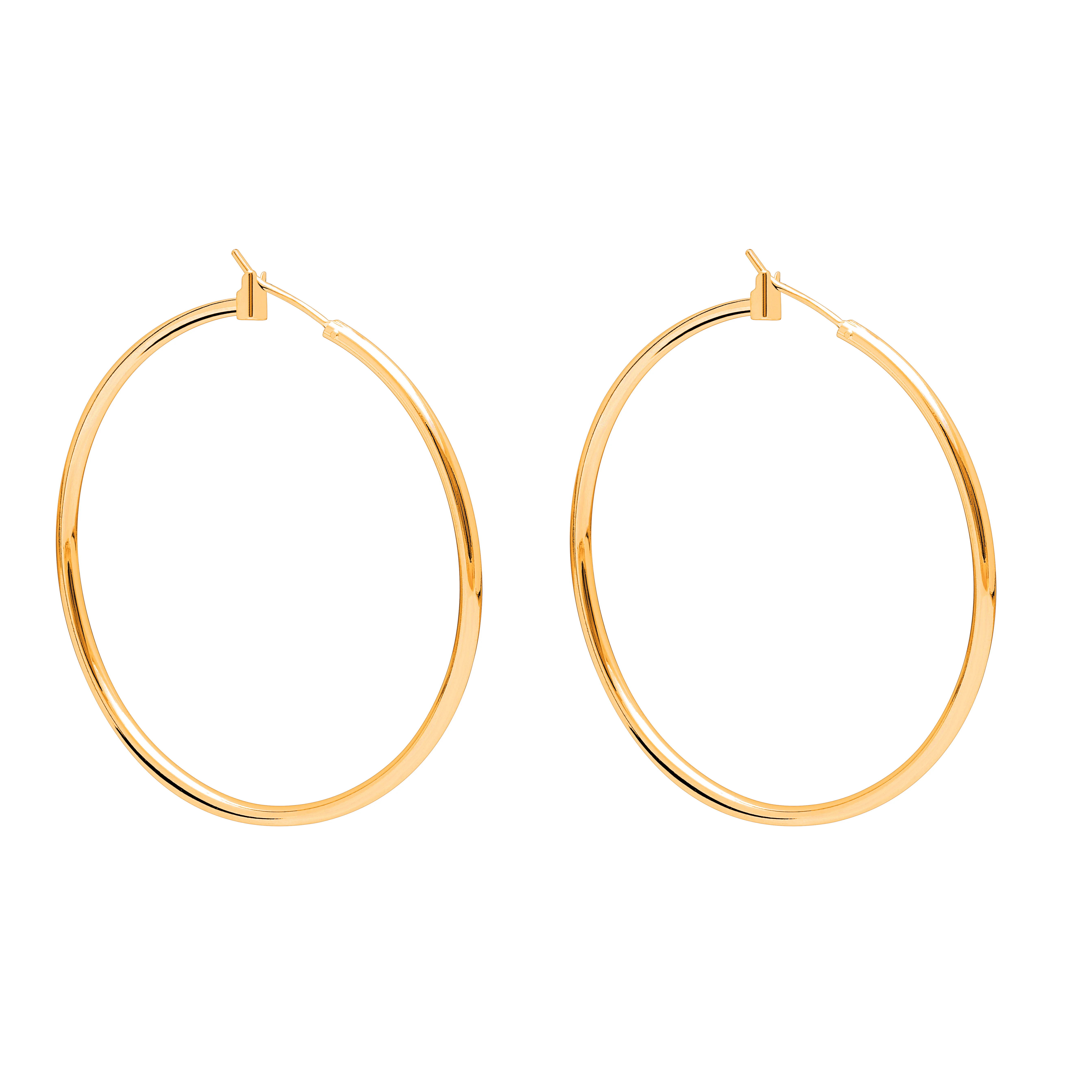 

Plated 925 silver Hoop earrings  diameter smooth round earrings cheap earrings brass material