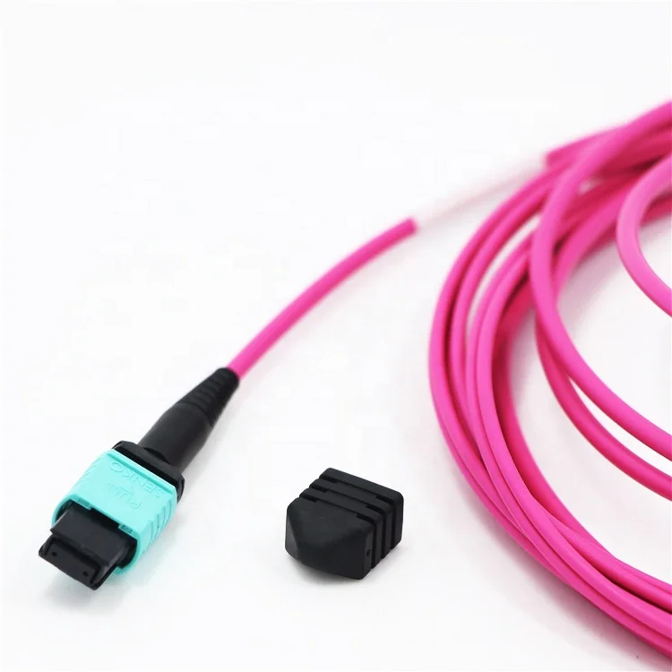 10 meters 12/24 cores Multi Mode OM4 Fiber Optic Patch Cord for Optical Telecommunication manufacture