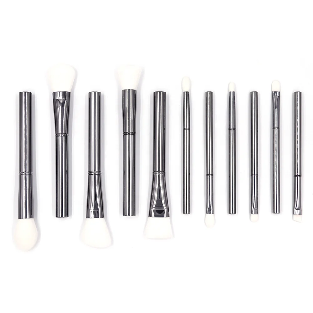 

Beautydom Makeup Brush Sets Silver 11Pcs Custom Brand Luxury 2022 New Product Ideas Factory Oem China Makeup Brush Set Synthetic, Customized color