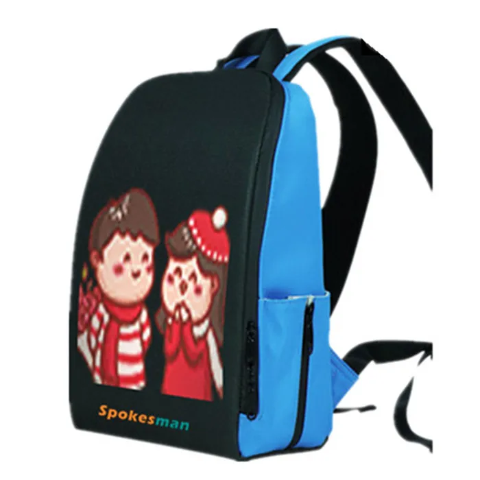 

Smart Bag Led Advertising Dynamic Backpack With Display Screen,app Control Led Turn Signal Light School Bag Wifi Backpack