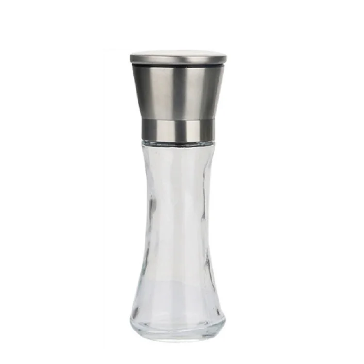 

Stainless steel salt pepper shaker grinders ceramic spice mill manual seasoning grinder
