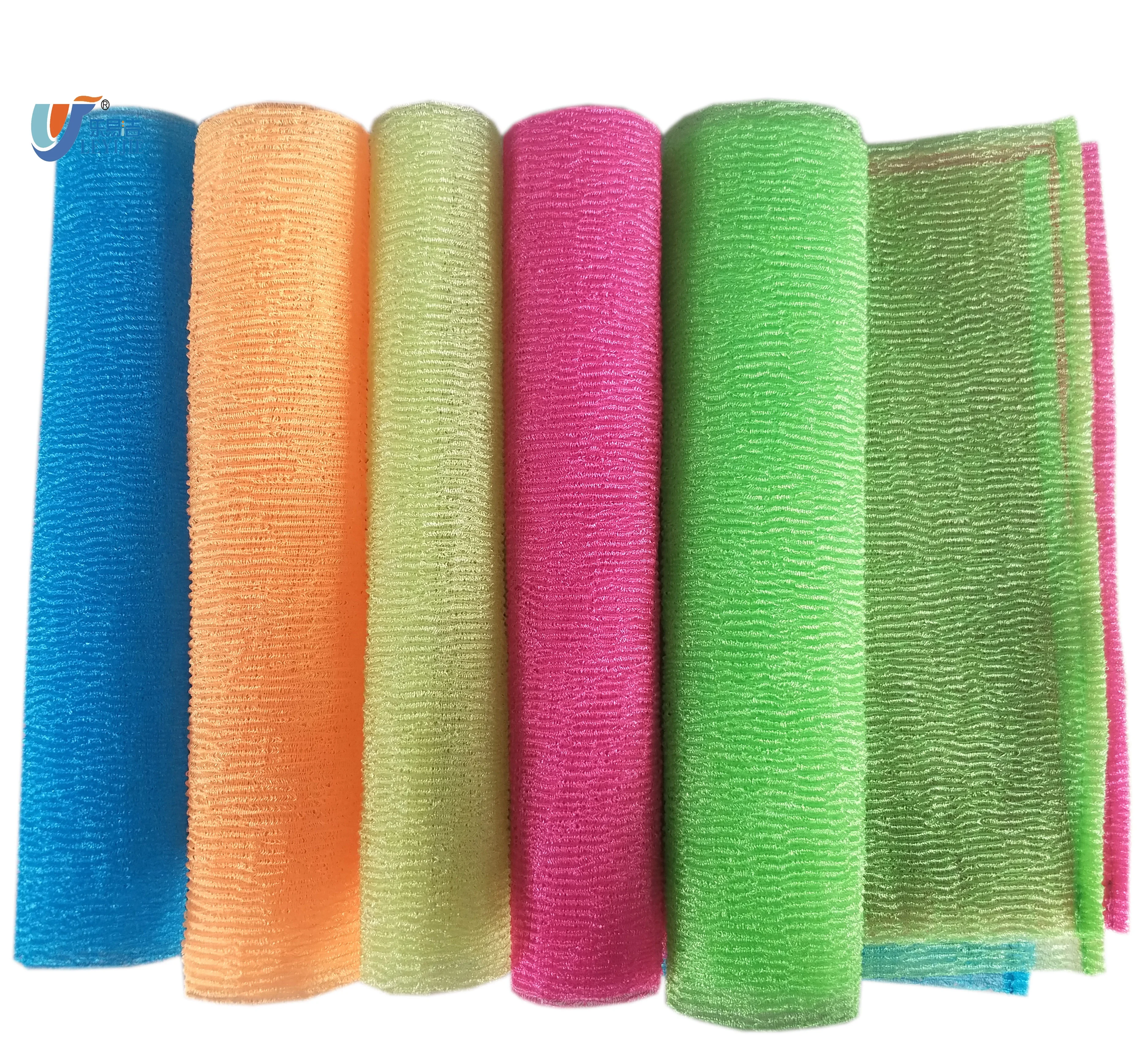 High Quality 100 Nylon Japanese Body Towel Bath Scrub Cloth