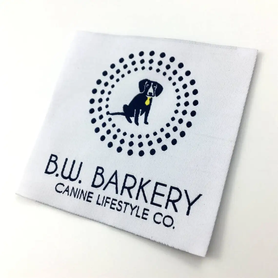 

Polyester Shirts Neck Name Woven Labels For Brand Logo Garment Tags, Custom