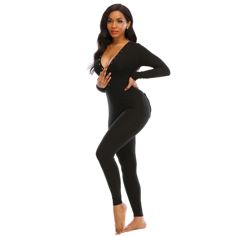 

Sexy Onesie Pajamas For Women Lounge Wear Solid Color Onesie For Women
