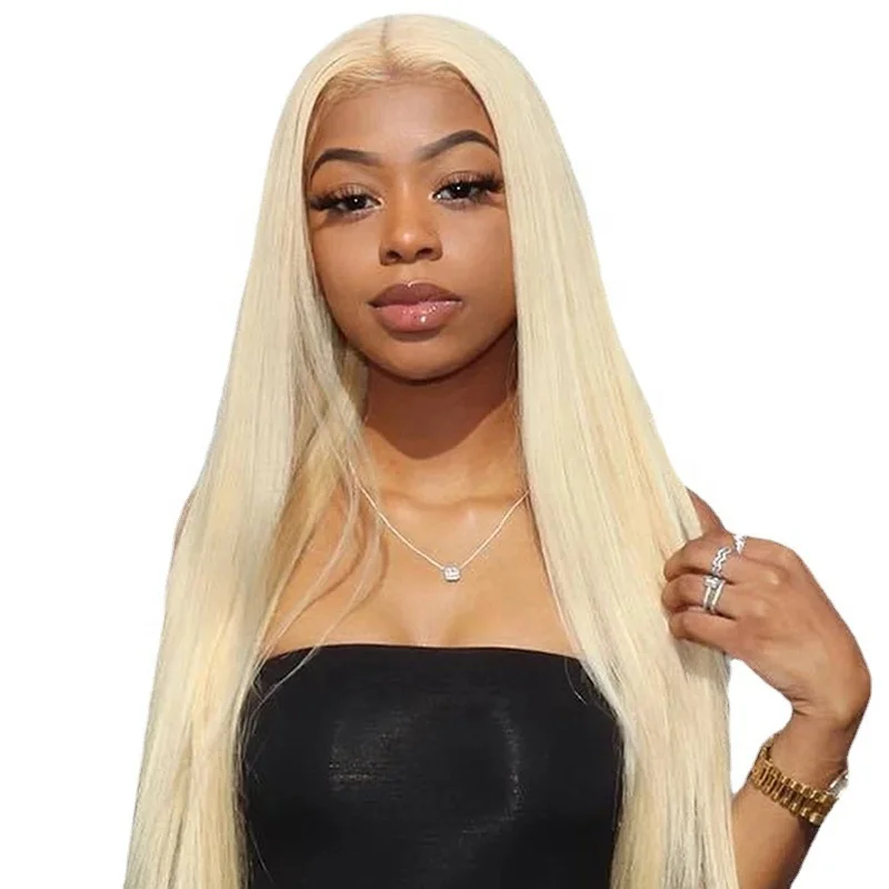 

Transparent frontal 613 blonde hd human hair lace front wig,13*4 lace 100% virgin human hair wig