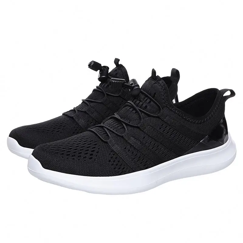 

Big Size Four Season Sport Men Shoes Breathable Lace-up Mesh Upper Lightweight Running Shoes