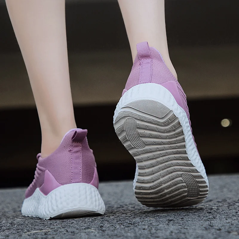 Street punk men's shoes summer breathable flying woven mesh tide shoes Korean version of a pedal lazy shoes deodorant sports can