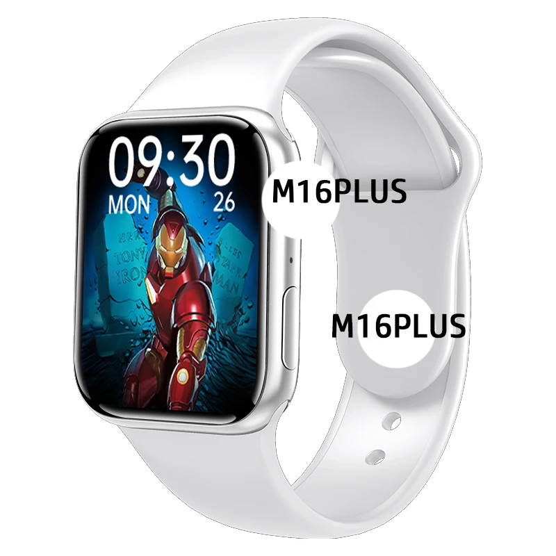 

New Arrival Smartwatch M16 plus 1.75 Inch Large Screen Reloj Intelligent BT Call Watch Series 6 Men Women Smart Watch M16plus