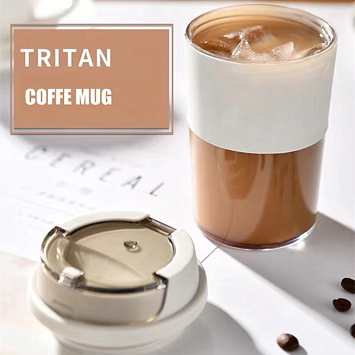 

Amazon Top Seller Coffee Cup Tritan Custom Logo Plastic Tumbler BPA Free Colorful Wholesale Eco Friendly, Optional