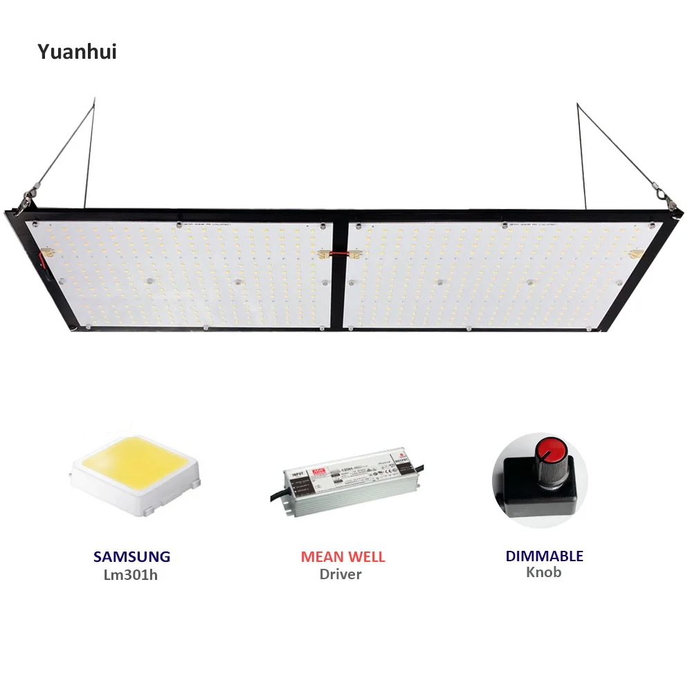 Yuanhui best LED grow light using newest Samsung LM301H for indoor plants growing