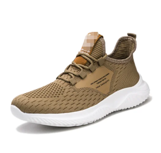 

Factory supply discount price 2022 fashion casual mesh solid color black grey coffee sneaker outdoor sports shoes, 3 colors