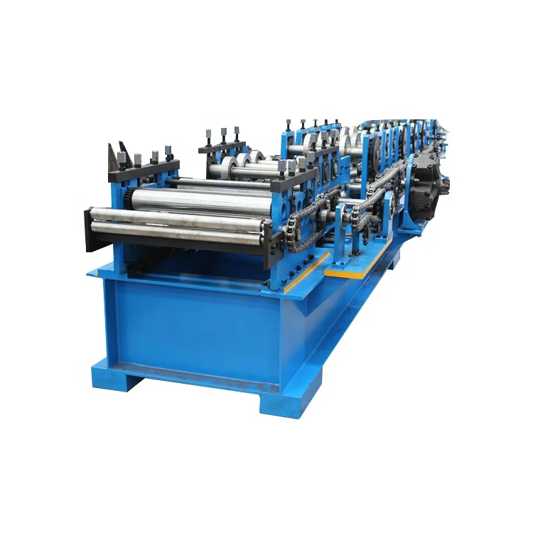
Hot Selling Full automatic metal steel c z purlin adjustable profile size roll forming machine 