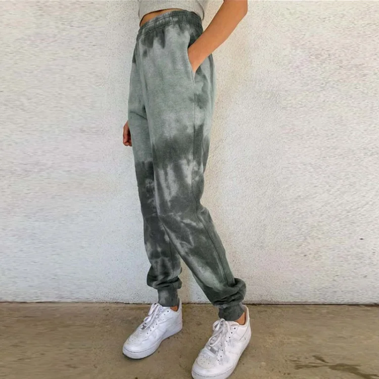 

Casual Tie Dye Pants For Women Elastic Waist Woman Pants Ladies Pants 2020, Customized color