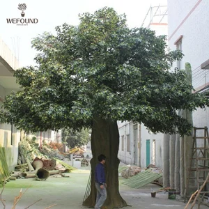 Image of 30ft large outdoor artificial evergreen trees for garden decoration