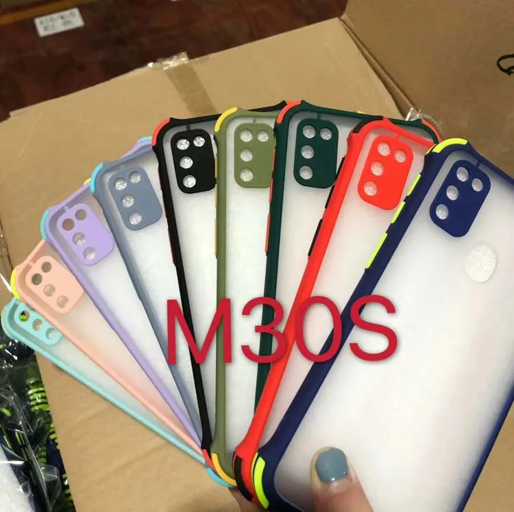 

Selling Mobile Mixed Color Airbag Skin Feeling Matte 2in1 PC TPU Phone Cover Case For Samsung Galaxy M10 M30S M21 M31 A01