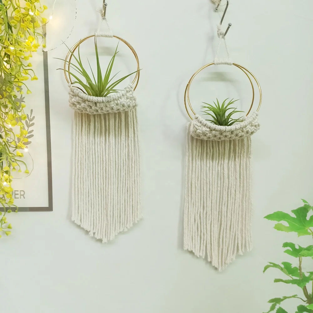 

Boho Chic Design 2 Sizes Metal Ring Airplant Tillandsia wall holder