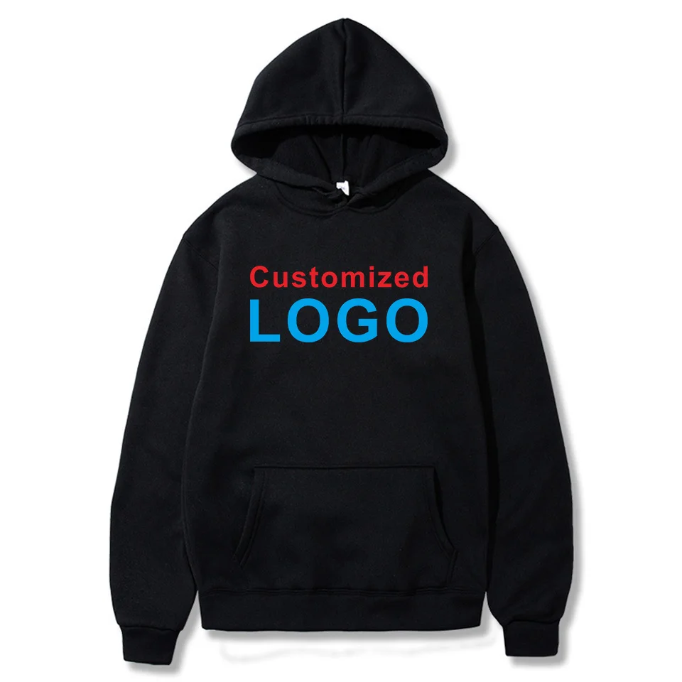 

Customized Logo Hoodies Multicolor Pullover Sweatshirt Sports Team School Family Design Costume Special Custom Sudadera Hombre