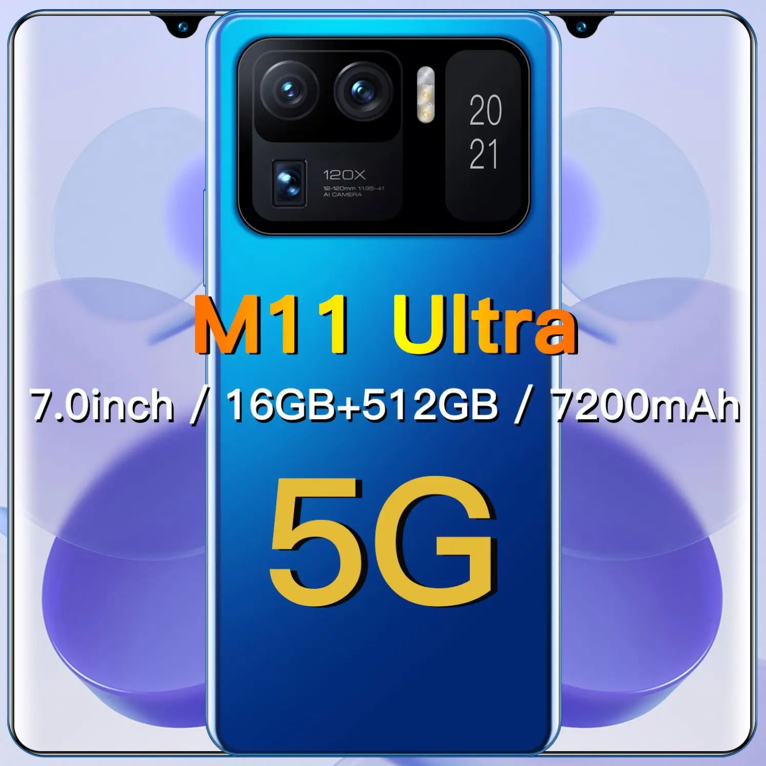 

M11 Ultra 7.3Inch Big Screen 5G SmartPhone Android Dual SIM Celulares 512G Global Version Original Cell Phones