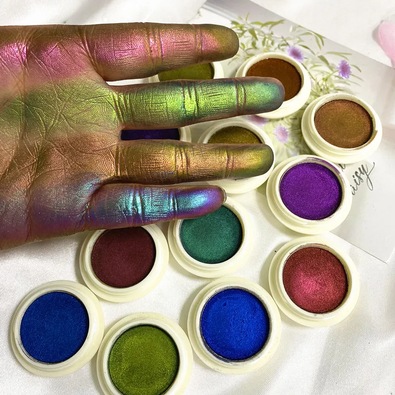 

Beauty Makeup Private Label Color Change Eyeshadow High Pigments Duo chrome eyeshadow