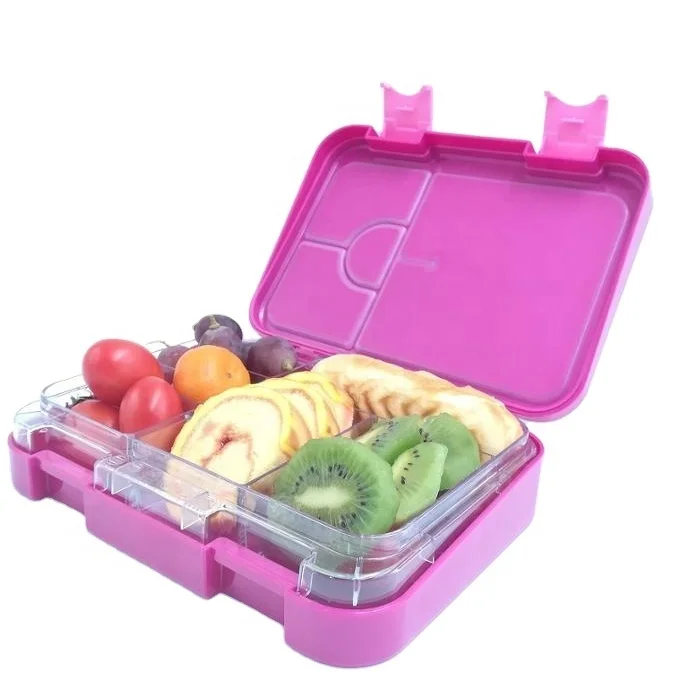 

Wholesale storage box microwave safe bento lunch box leakproof kids mini school plastic food container, Blue/green/pink/purple