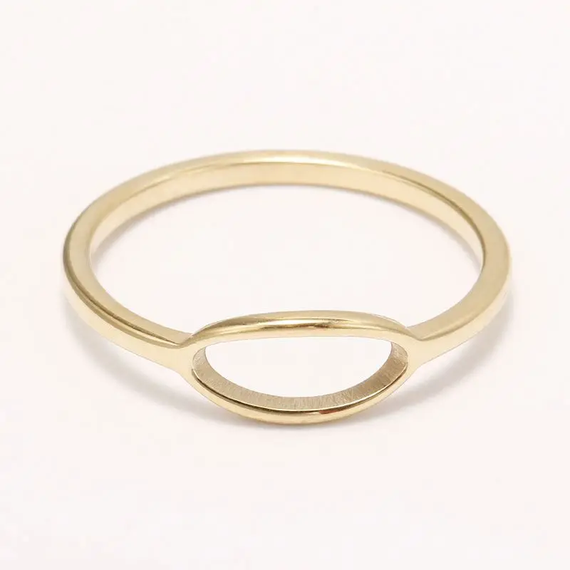 

Custom Design 18K Gold Plated Stainless Steel Fashion Jewelry Engravable Ring