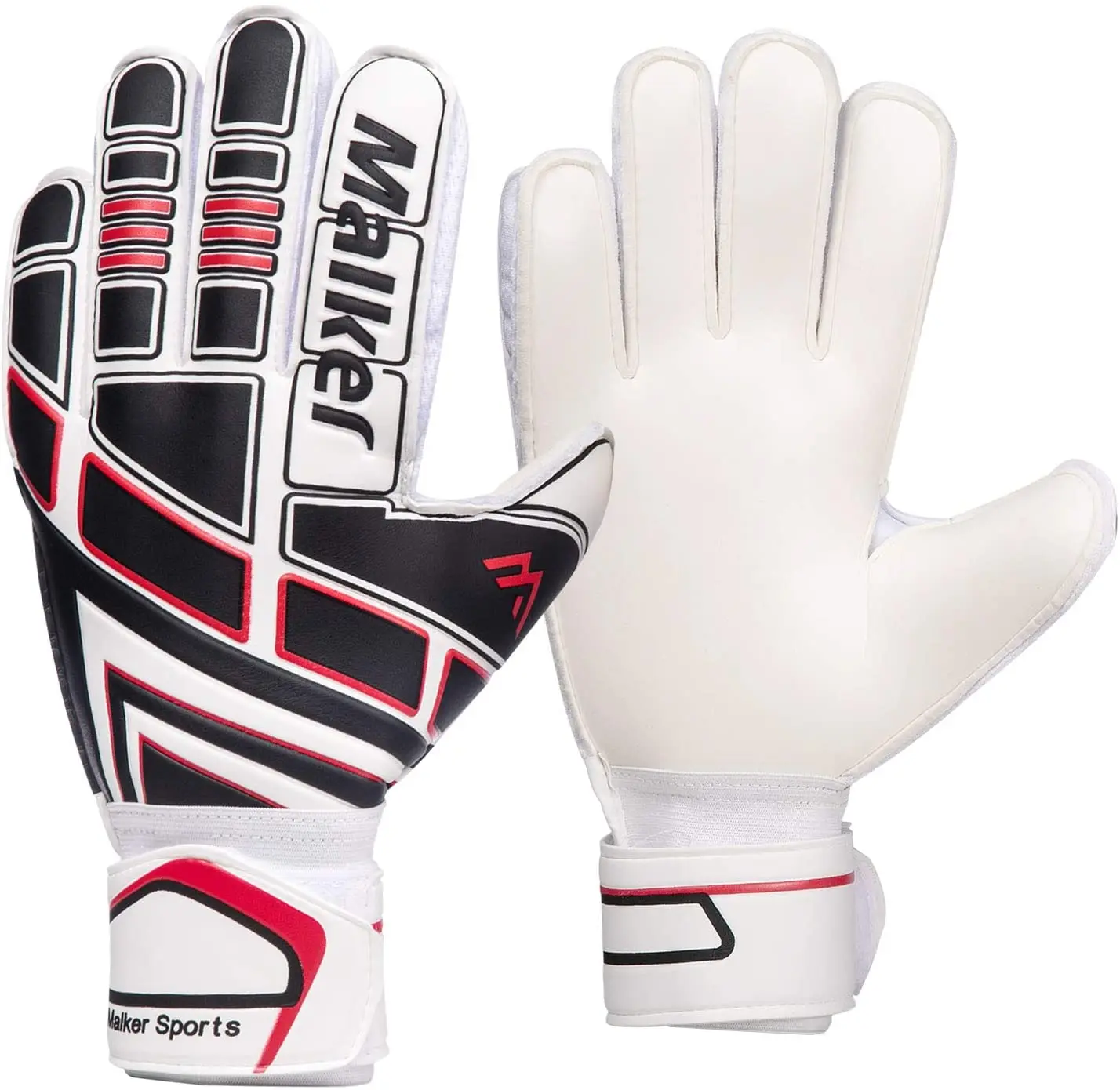

Amazon Hot Sale Soccer Football Fingersave Predator 4mm Goalkeeper Gloves For Sale, Blue black