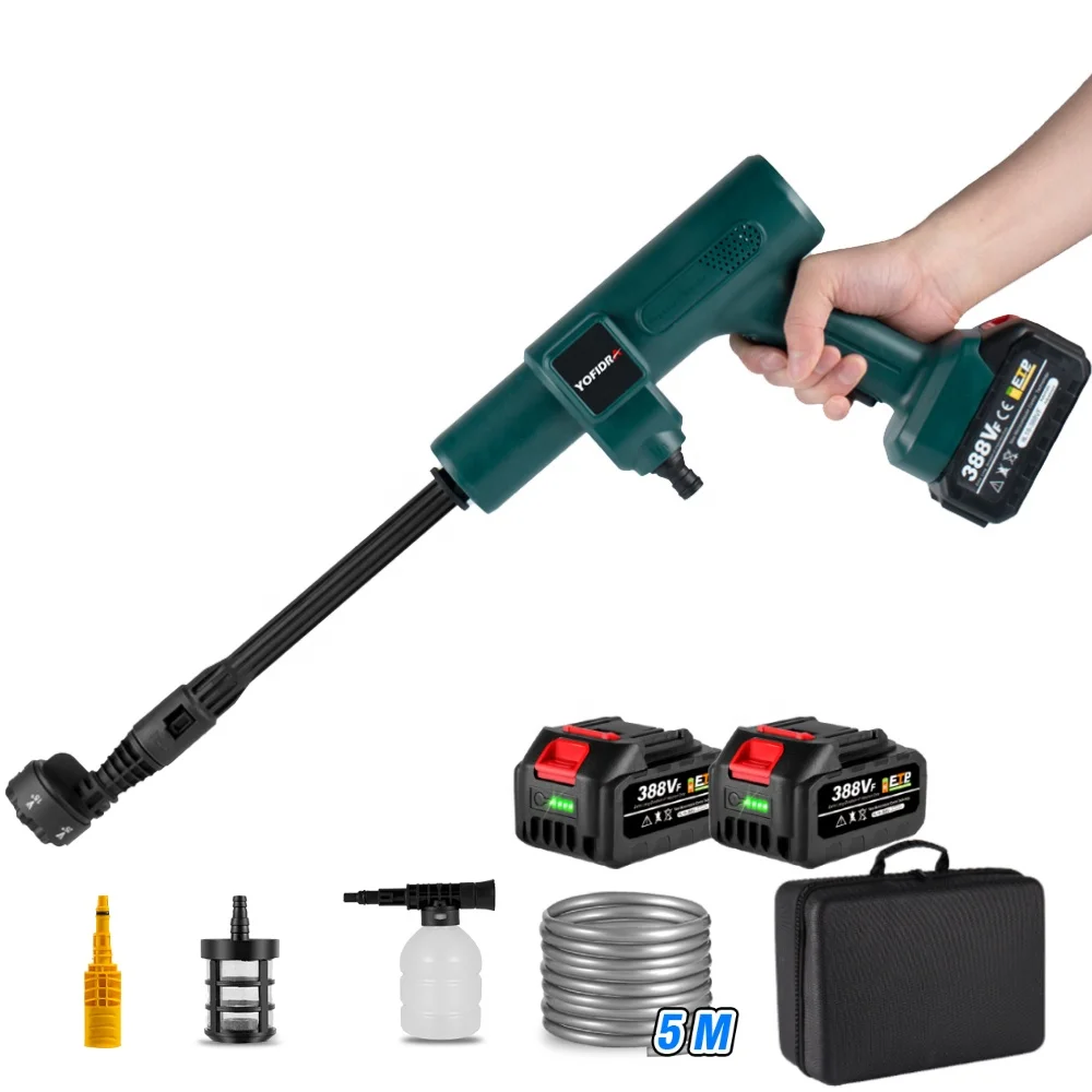 

3500W 200Bar Brushless Water Gun 6-in-1 Nozzles Car Floor High-pressure Cleaning Garden Irrigation for Makita 18V Battery