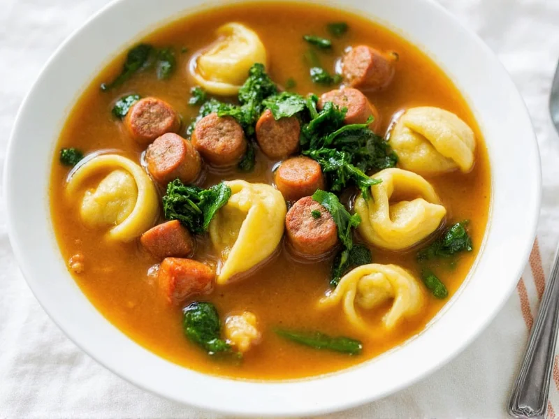 Easy Sausage Kale Tortellini Soup Recipe | 30-Minute Meal