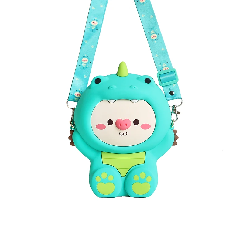 

Q UNCLE Wholesale Waterproof Candy Color Girl's Cute Silicon Cartoon Backpack Silicone Bags for Kids Cartoon Bag