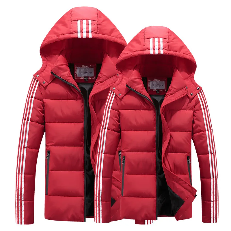 Amazon Hot Sale Winter Lovers Outside Sport Thick Cotton Coat,Men Youth Casual Fashion Down Jacket