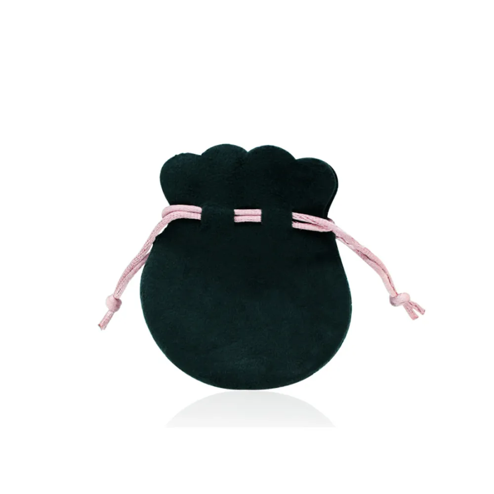 

NEW Black Velvet Bag Original Charm Women's Ring Glass Bead Jewelry Fashion Protection Shrink Simple Brand Gift Bag Factory, Customized