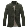 2019 Spring Military Jacket Blazers Men 100% Cotton Casual Blazer Men's Mens Suit Coat Male Blazer Masculino Jackets US size