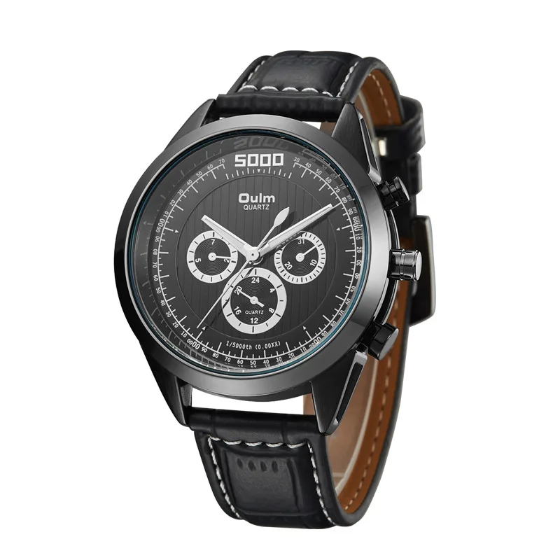 

Quartz Chronograph Fashion Luxury Simple Pia Pia Waterproof Leather Men'S Watch