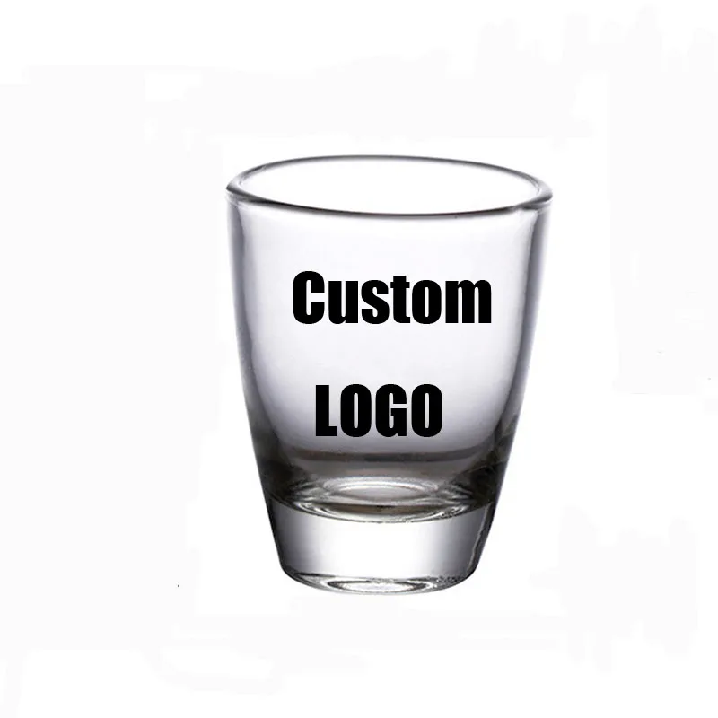 

Wholesale High Quality Blank bullet 30ml-40ml Custom Shot Glasses / Souvenir Shot Glasses / fancy shot glass, Transparent clear