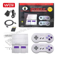 

Factory Mini HD HDMI TV Video Game Console Handheld Edition Family Game Console Built-In 821 Classic for SNES Games Dual Gamepad