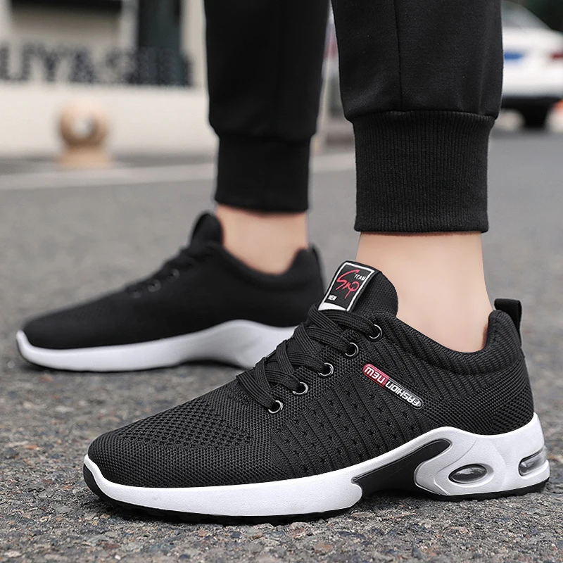 

9301 Fashion Flat Casual Air Cushion Joggers Shoes Men Men Shoes Size 45 Stock Men Sport Shoes Sapatos Masculinos