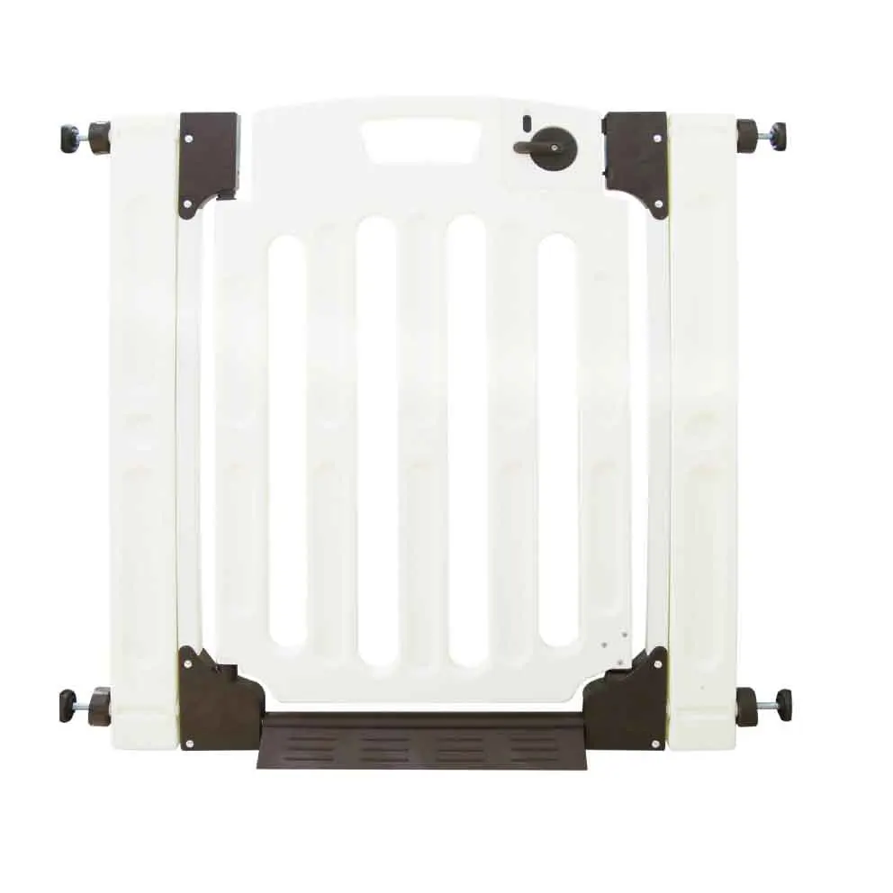 
High Quality Plastic Metal Adjustable Retractable Baby Safety Gate For Baby 