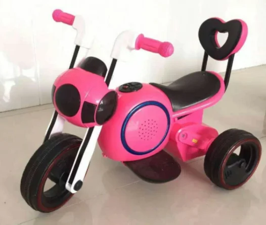 
Space dog children electric motorcycle light music battery car electric tricycle baby bike 