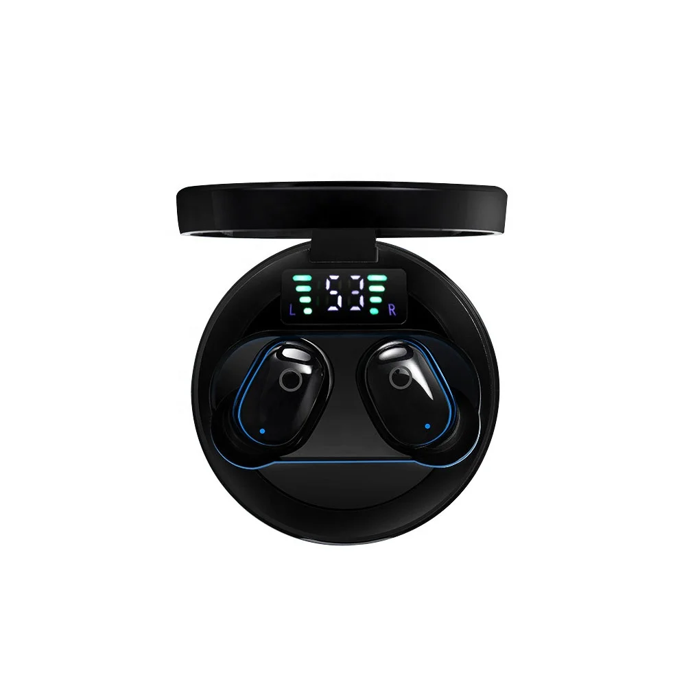 

Wireless Earbuds Touch Control Sport Headphones Waterproof TWS BT5.0 True Wireless Earphones for Iphone 12, Black/white