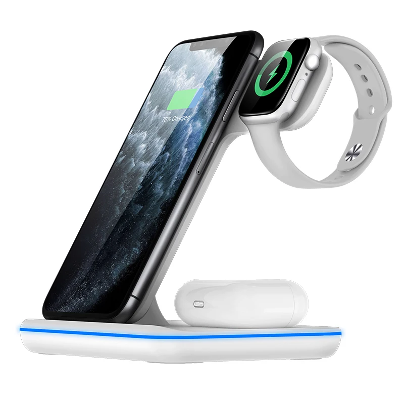 

amazon top seller mobile phones smart watch earphone charger wireless fast 3 in 1 charging station