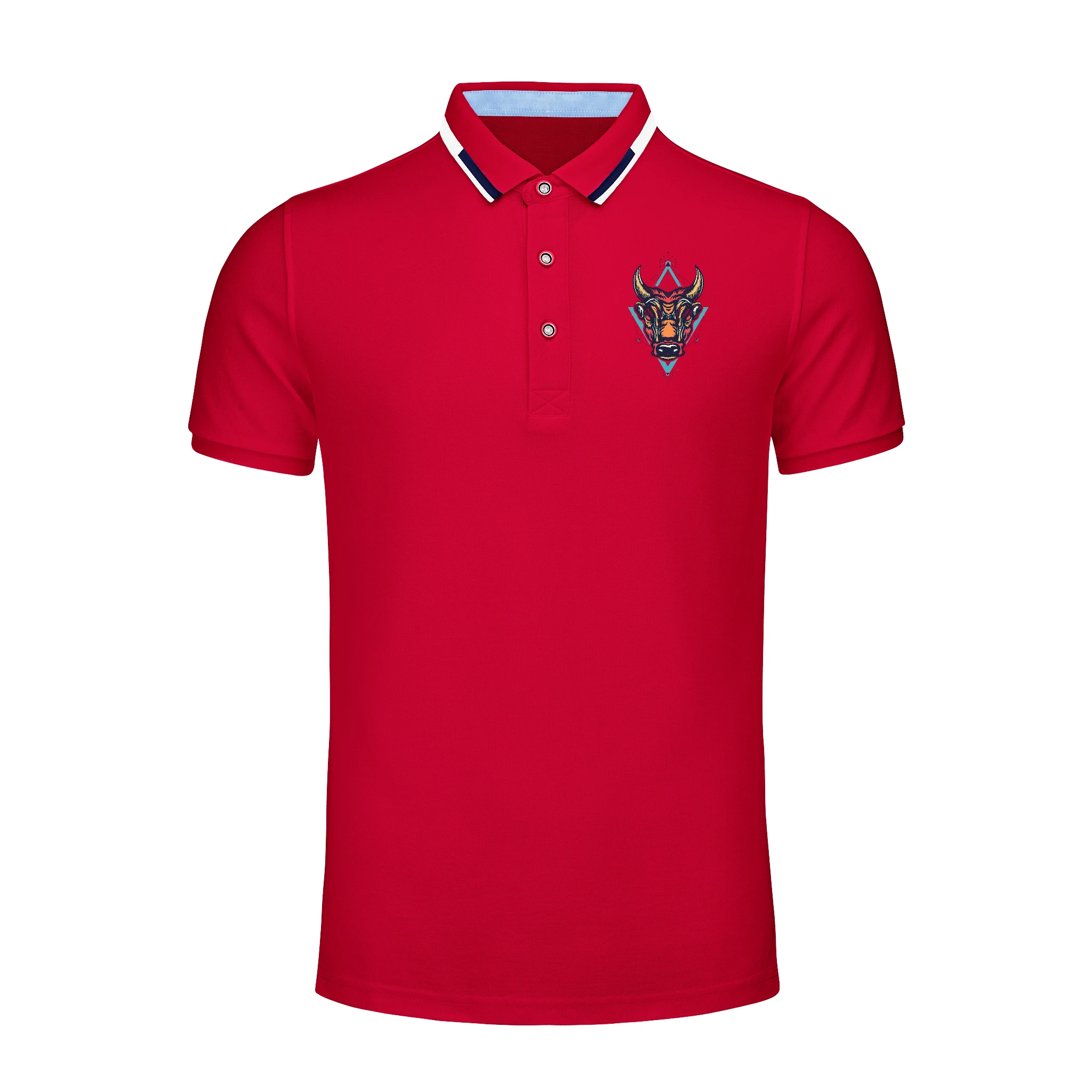 

Classic Style Polo t shirt 80% Cotton Custom Logo Mens Polo Shirt digital Printing Short T shirt, Customized color