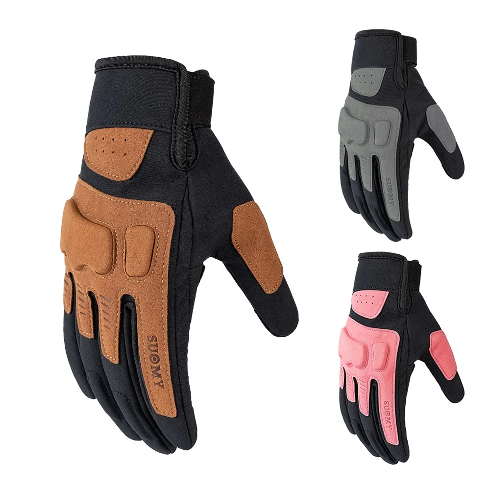 SUOMY Womens Summer Breathable Motorcycle Gloves Girl Lady Touch Screen Motocross MTB Racing Bike Off-road Bicycle Cycling Glove