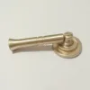 China Factory Brushed Brass plated Pendant pull for drawer door ring handle for dresser pendant ring pull