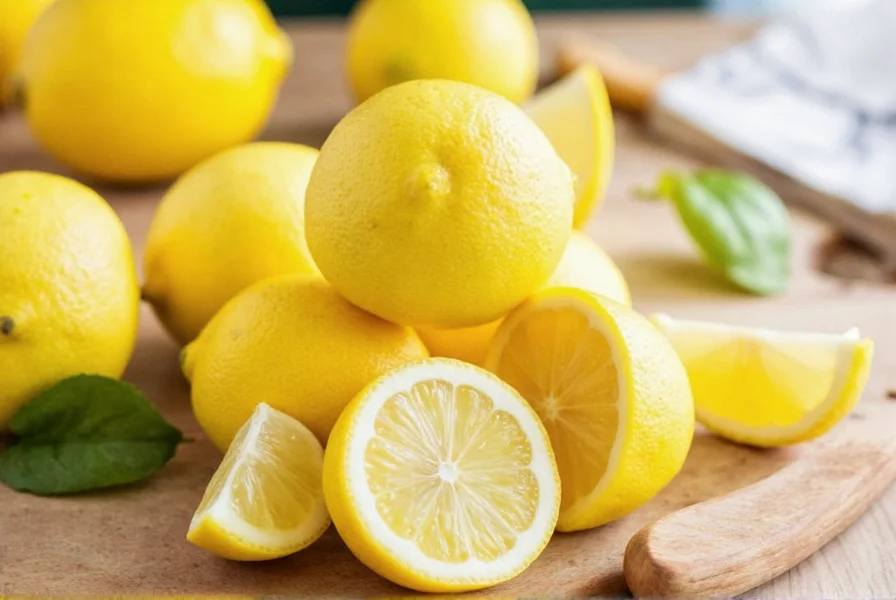 Lemon tools and spices arranged neatly
