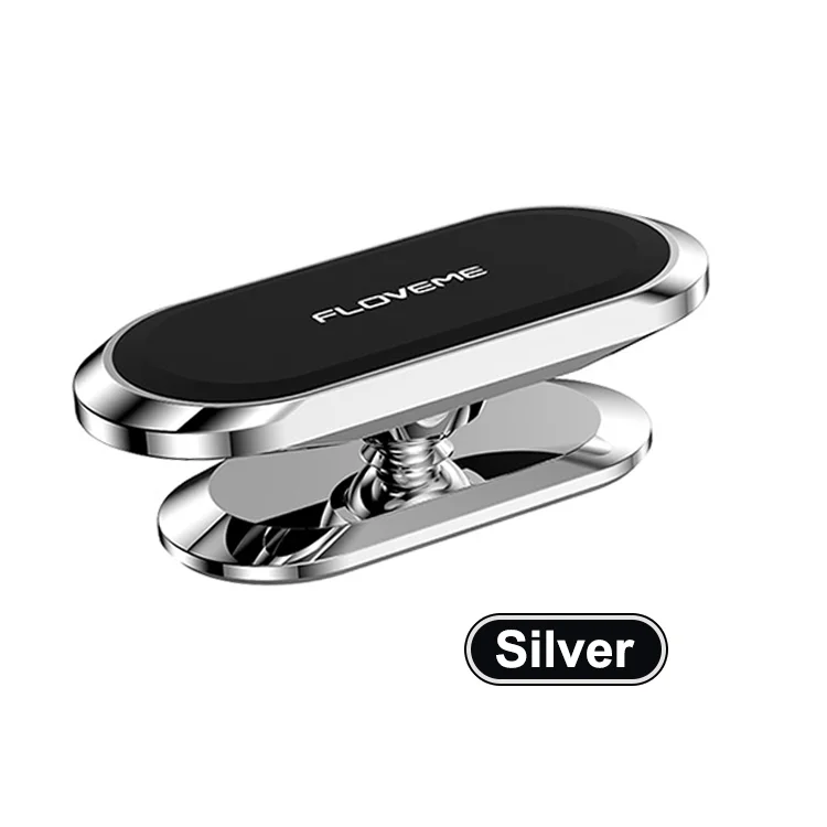 

Free Shipping 1 Sample OK Universal Magnetic Car Mobile Phone Holders Stand FLOVEME New Metal telefoon houder Wall Mount Bracket, Black / silver