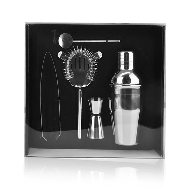 

New Product Ideas Boston Bartender Set Two-piece Shaker Cocktail Set Bartender Kit 5-piece Bar Set