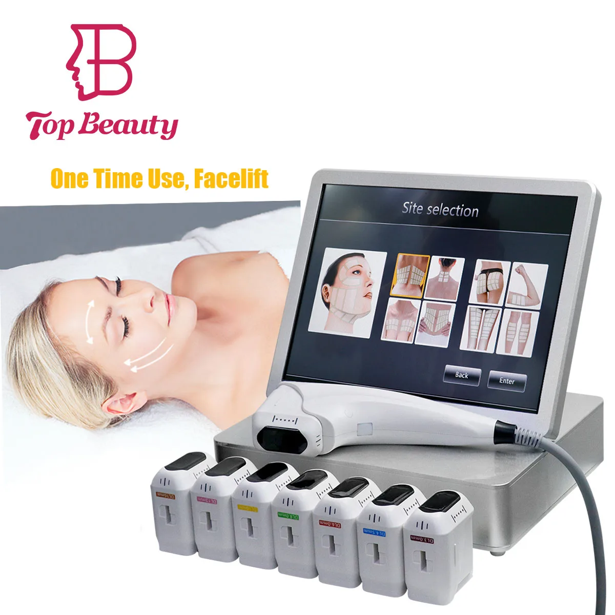 

Top Beauty 1- 11 lines adjustable hifu 3d face lift machine/facelift 2D/3D/4D hifu beauty equipment
