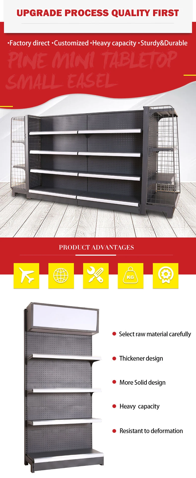 Supermarket Shelves Grocery Store Display Racks /shelves For General